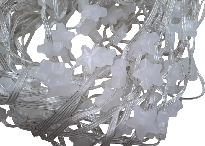 Χριστουγεννιάτικα φώτα LED με προγράμματα - Κουρτίνα - 2m*2m - RGB - 272338 - Stars - Image 3