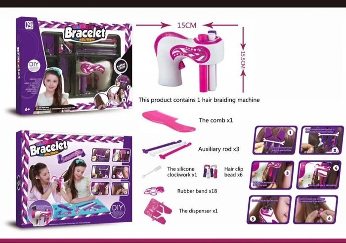 Σετ για πλεξουδάκια μαλλιών με σχέδια - 892DIY - 730213 - Image 3