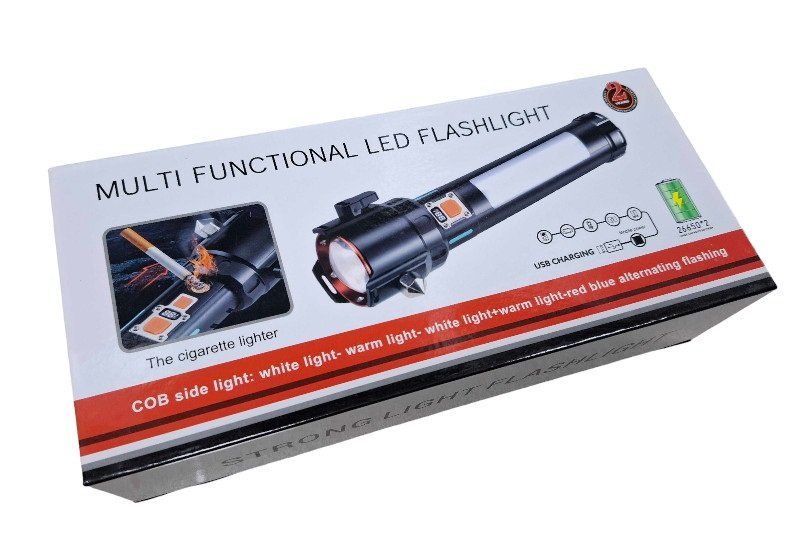 Επαναφορτιζόμενος φακός LED & εργαλείο έκτακτης ανάγκης - FA-SY2407 - 123613 - Image 4