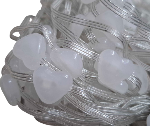 Χριστουγεννιάτικα φώτα LED με προγράμματα - Κουρτίνα - 2m*2m - RGB - 272338 - Hearts - Image 3