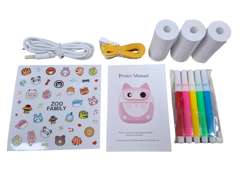 Παιδική Instant φωτογραφική μηχανή με εκτυπωτή - D6 - 811801 - Blue - Image 4