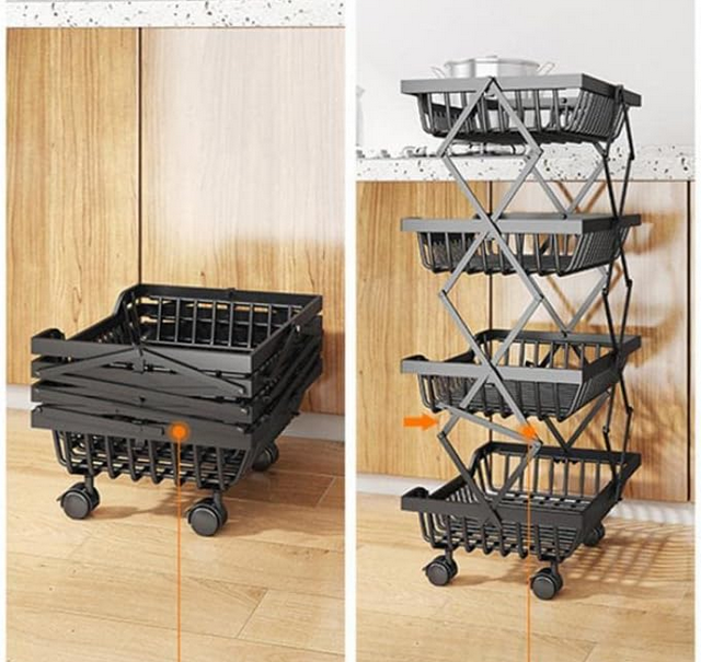 Τροχήλατη ραφιέρα τροφίμων κουζίνας - 1027-4 - 522114 - Image 3