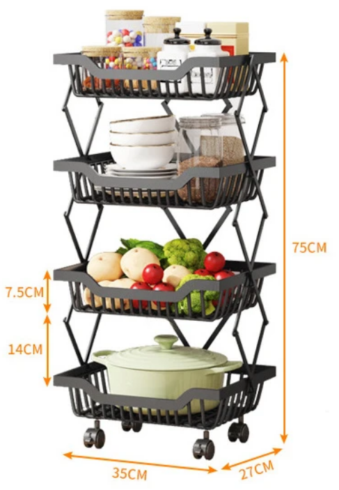 Τροχήλατη ραφιέρα τροφίμων κουζίνας - 1027-4 - 522114 - Image 4