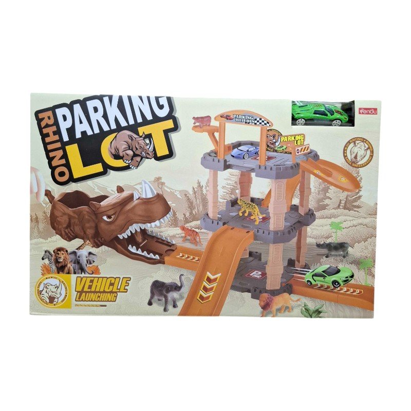 Σετ αυτοκινητόδρομος-Parking Δεινόσαυρος με εκτοξευτή - 8880 - 310472 - Image 3