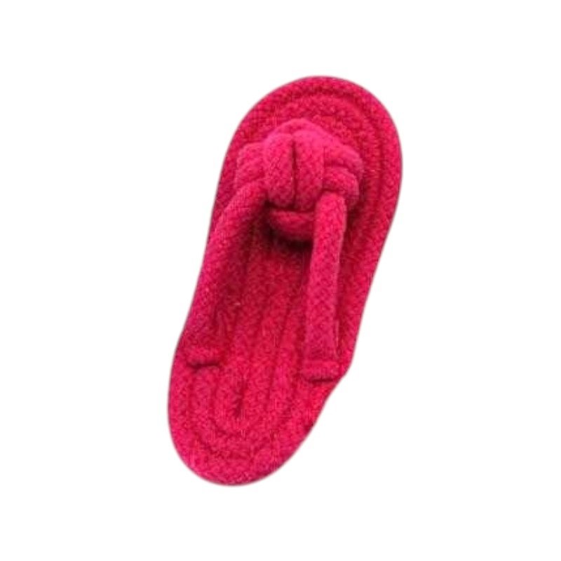 Παιχνίδι σκύλου παντοφλάκι από σχοινί σε ποικιλία χρωμάτων