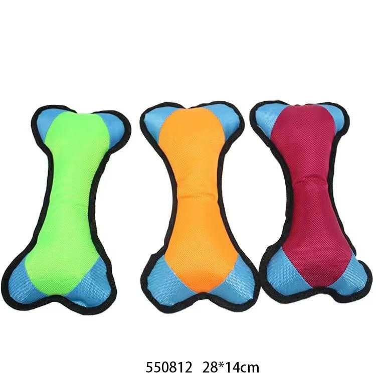 Υφασμάτινο παιχνίδι σκύλου κόκκαλο σε διάφορα χρώματα