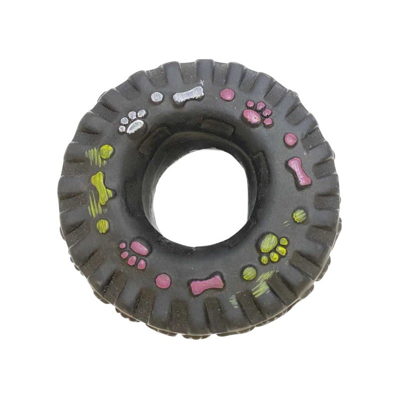 Παιχνίδι σκύλου από Latex σε κρίκο με vibrant χρώματα