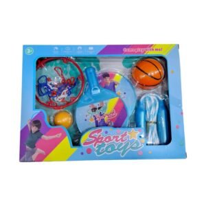 Παιδικό σετ άθλησης - Ping Pong - Μπάσκετ - Σχοινάκι - 215581 - Blue
