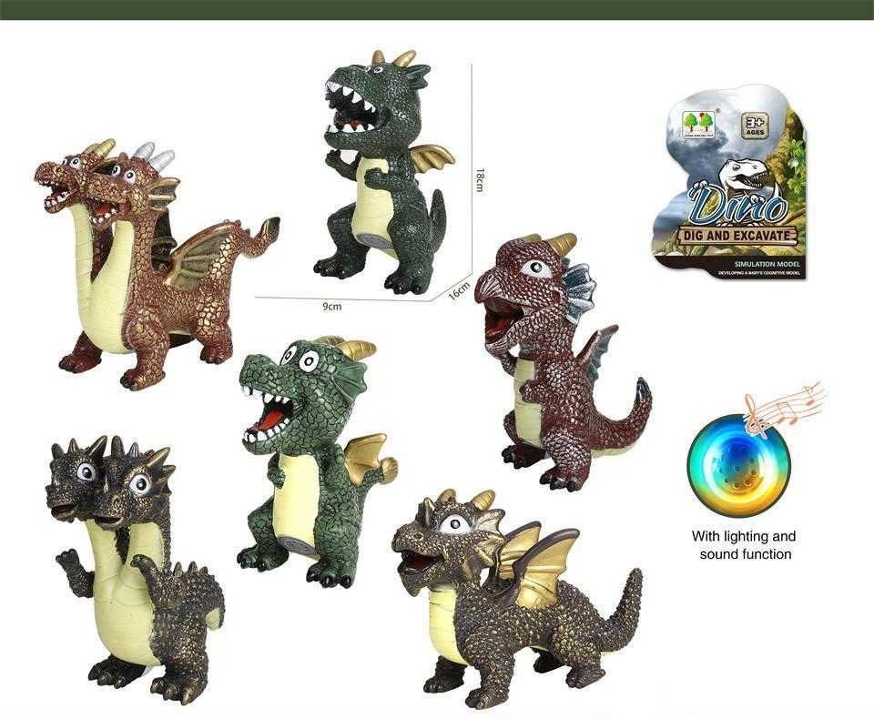 Ηλεκτρονικός δεινόσαυρος με φωτισμό και ήχο - CQS709-13A - 215396 - Image 3