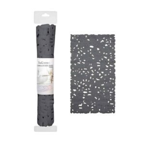 Αντιολισθητικό πατάκι μπάνιου - M0831 - 36x66cm - Grey - 21074