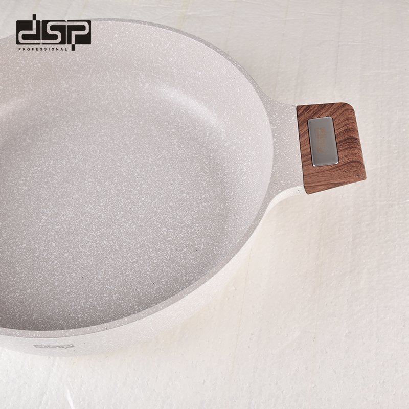 Ρηχή κατσαρόλα αντικολλητική με καπάκι - 2.7L - CA005-BS24-Beige - DSP - 563974 - Image 3