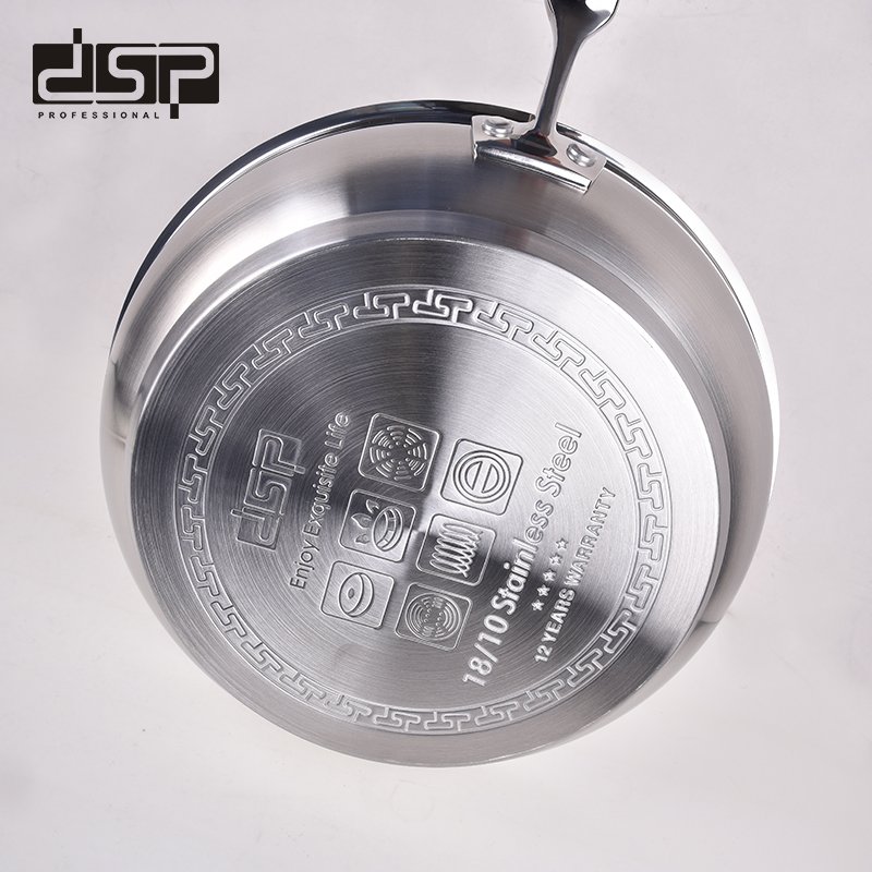 Τηγάνι ανοξείδωτο με καπάκι - 2.5L - CS002-C24 - DSP - 560539 - Image 5