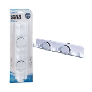 Επιτοίχια κρεμάστρα μπάνιου με βεντούζες - 03435