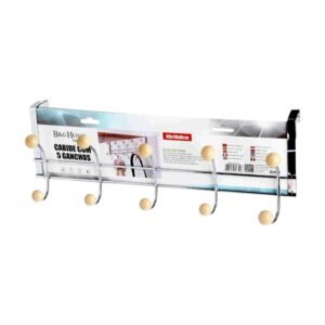 Μεταλλική κρεμάστρα πόρτας 5 θέσεων - 57612