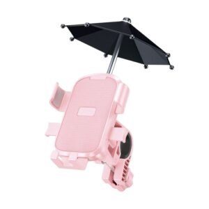 Βάση στήριξης smartphone YC-D2S σε ροζ χρώμα για ποδήλατα και μοτοσυκλέτες.
