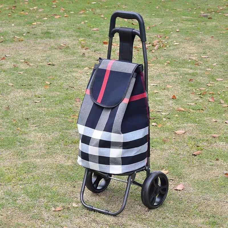 Υφασμάτινο καρότσι λαϊκής - ZZ 304-7B - 981287 - Blue/White - Image 3