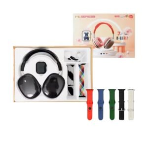 Σετ ασύρματα ακουστικά & Smartwatch με 2 λουράκια - P9 Series 10 - 812235 - Black