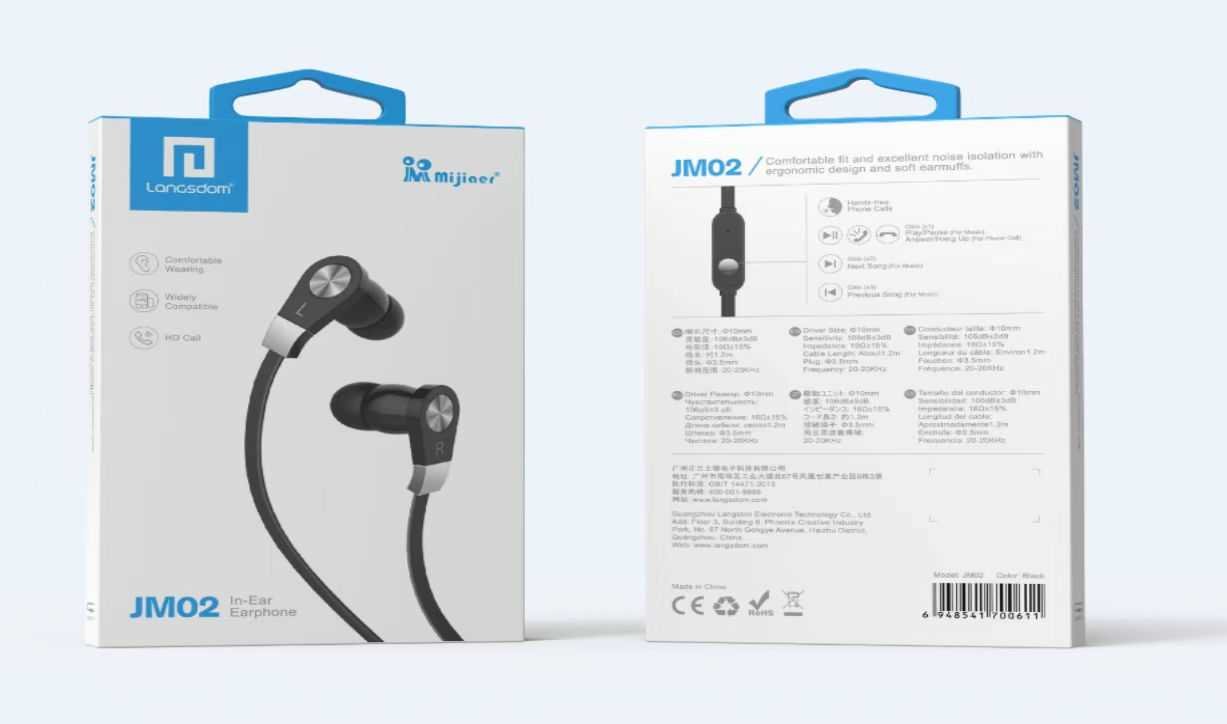 Ενσύρματα ακουστικά - JM-02 - 700598 - White - Image 3