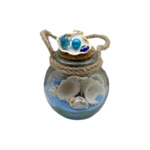 Διακοσμητικό Souvenir - Μπουκαλάκι με κοχύλια - 6pcs - 251698