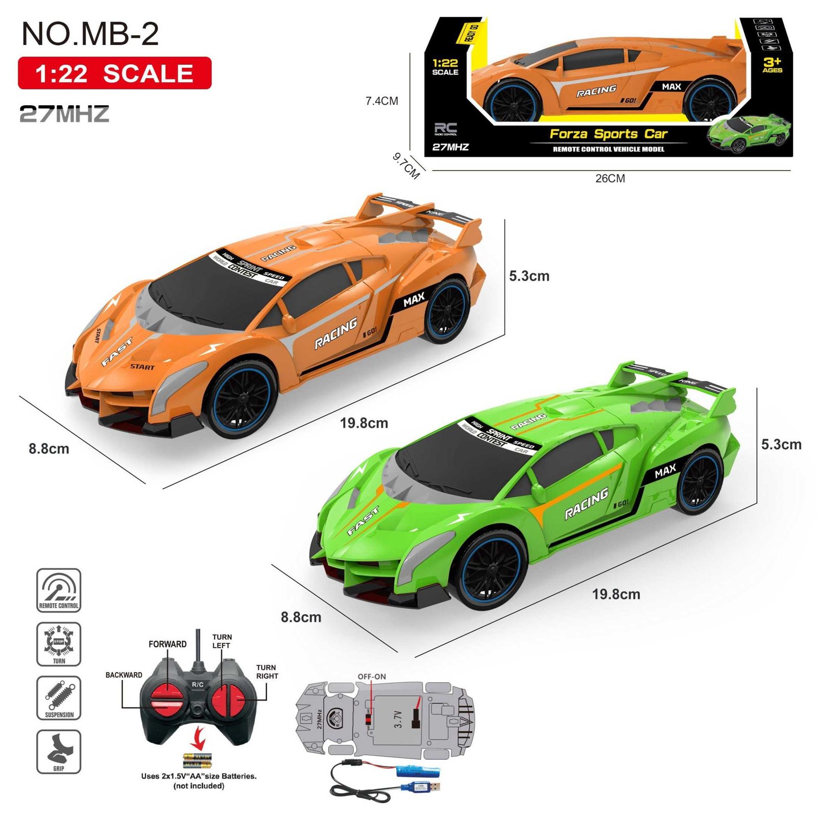 Τηλεκατευθυνόμενο αυτοκίνητο - MB-2 - 215427 - Image 3