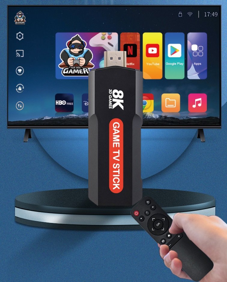 Φορητή κονσόλα παιχνιδιών Stick & TV Box με 2 χειριστήρια - Q9 MAX - 812341 - Image 4