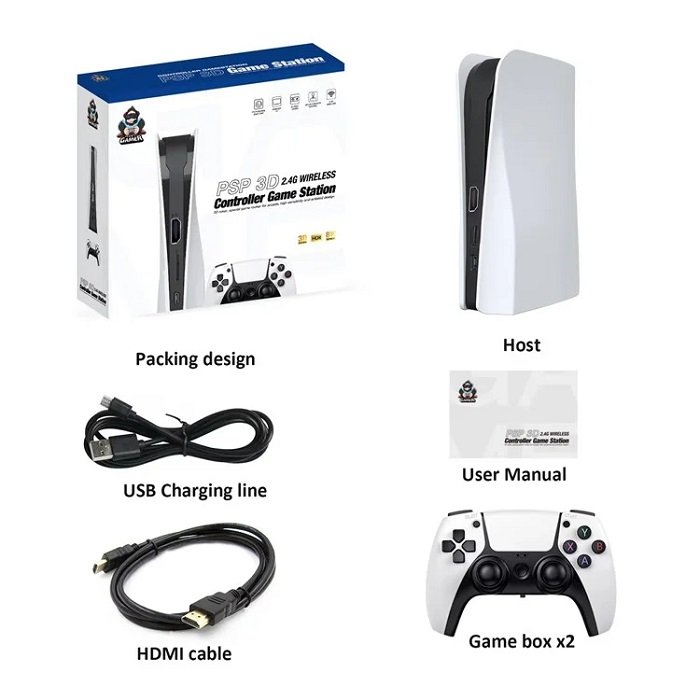 Κονσόλα παιχνιδιών με 2 χειριστήρια - Q10 128G - 812327 - Image 6