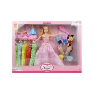 Σετ κούκλα με ρούχα & αξεσουάρ - HS1842-1611 - 215363