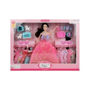 Σετ κούκλα με ρούχα & αξεσουάρ - HS1842-1411 - 215364