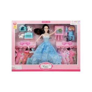 Σετ κούκλα με ρούχα & αξεσουάρ - HS1842-1211 - 215365