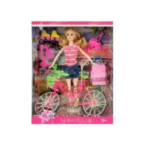 Κούκλα με ποδήλατο & αξεσουάρ - ZR579-121 - 215370