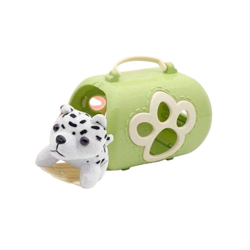 Λούτρινο σκυλάκι με τσάντα μεταφοράς και αξεσουάρ