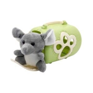 Λούτρινο ελεφαντάκι με τσάντα μεταφοράς και αξεσουάρ - 2F626-F - 215596