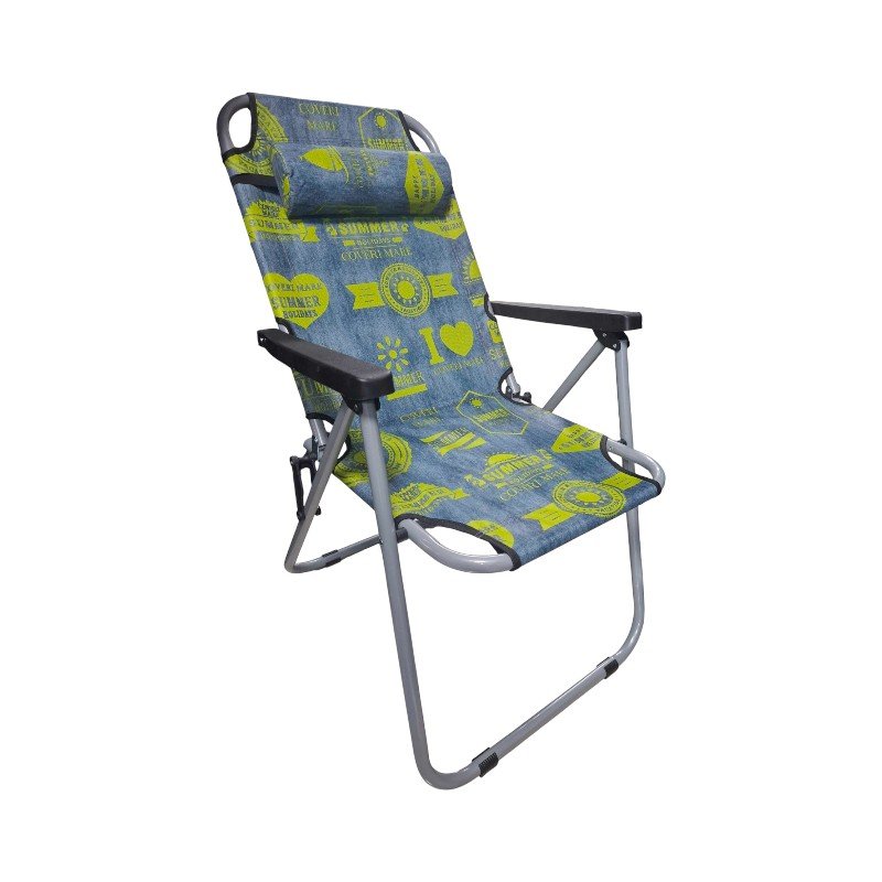 Πτυσσόμενη καρέκλα camping - 1680NZ - 241804 - Blue/Green