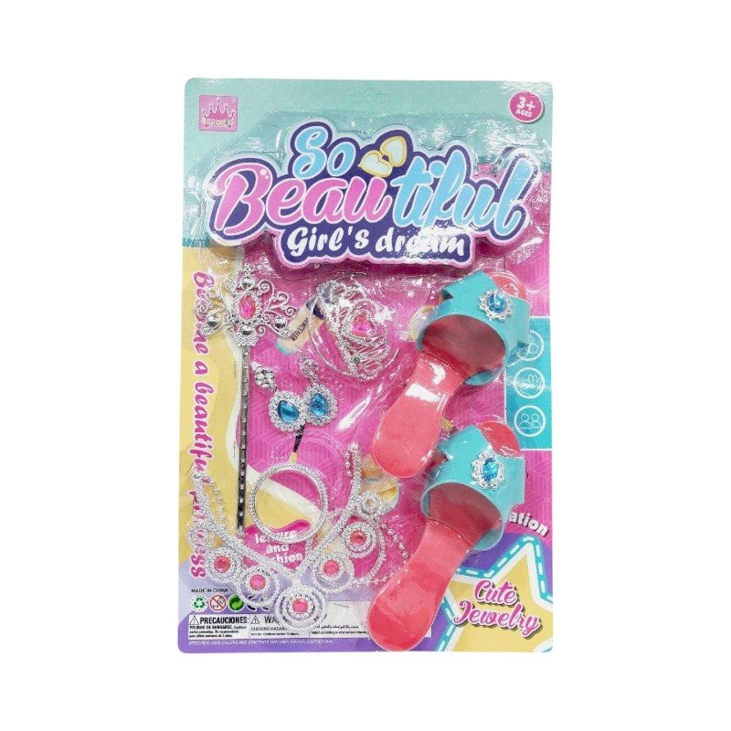 Παιδικό σετ ομορφιάς με πέδιλα - HBF-6W - 215178