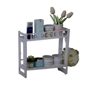 Ραφιέρα μπάνιου πλαστική διώροφη - KS2501 - 718592 - Grey