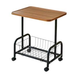 Βοηθητικό τραπεζάκι τρόλεϊ διώροφο με ρόδες.