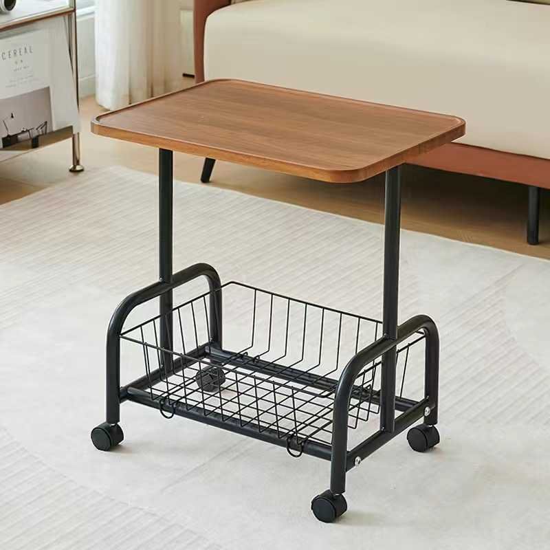 Βοηθητικό τραπεζάκι τρόλεϊ διώροφο με ρόδες.