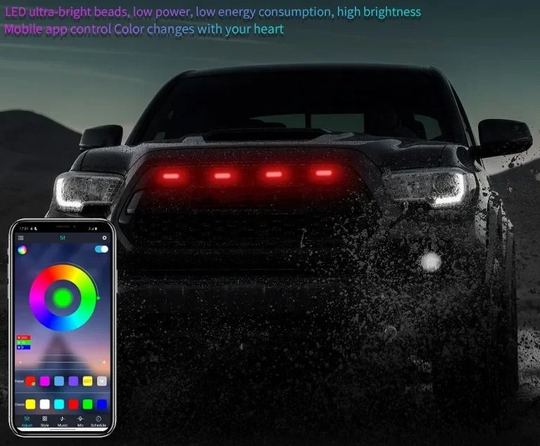 Φώτα ημέρας αυτοκινήτου LED RGBW - R-D20101-P4 - 110026C - Image 4