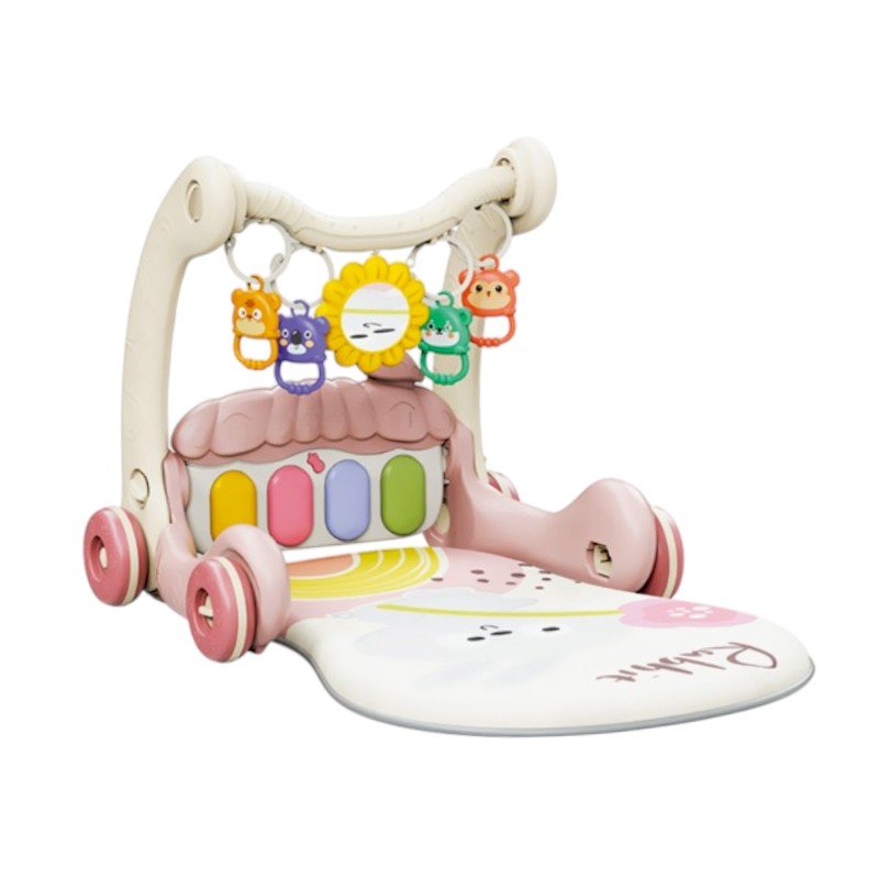 Βρεφικό γυμναστήριο & στράτα - 2in1 - 368-45B - 215344 - Pink