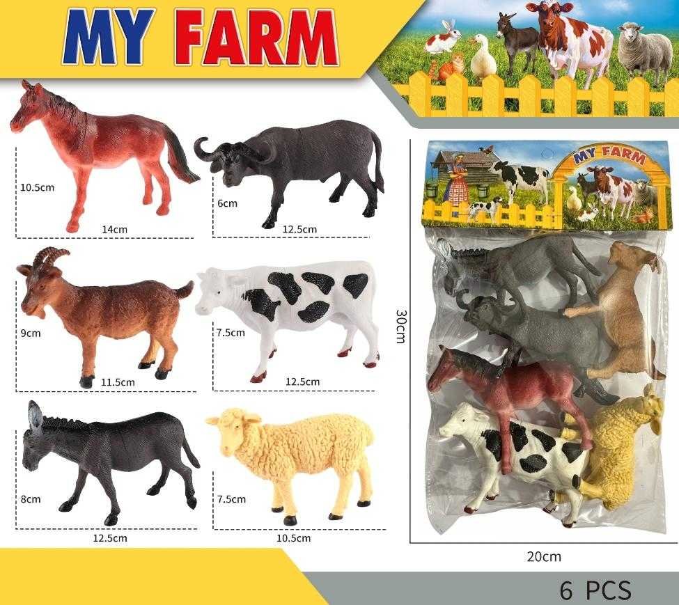Σετ φιγούρες ζώων φάρμας - 6pcs - A5856 - 314223 - Image 3