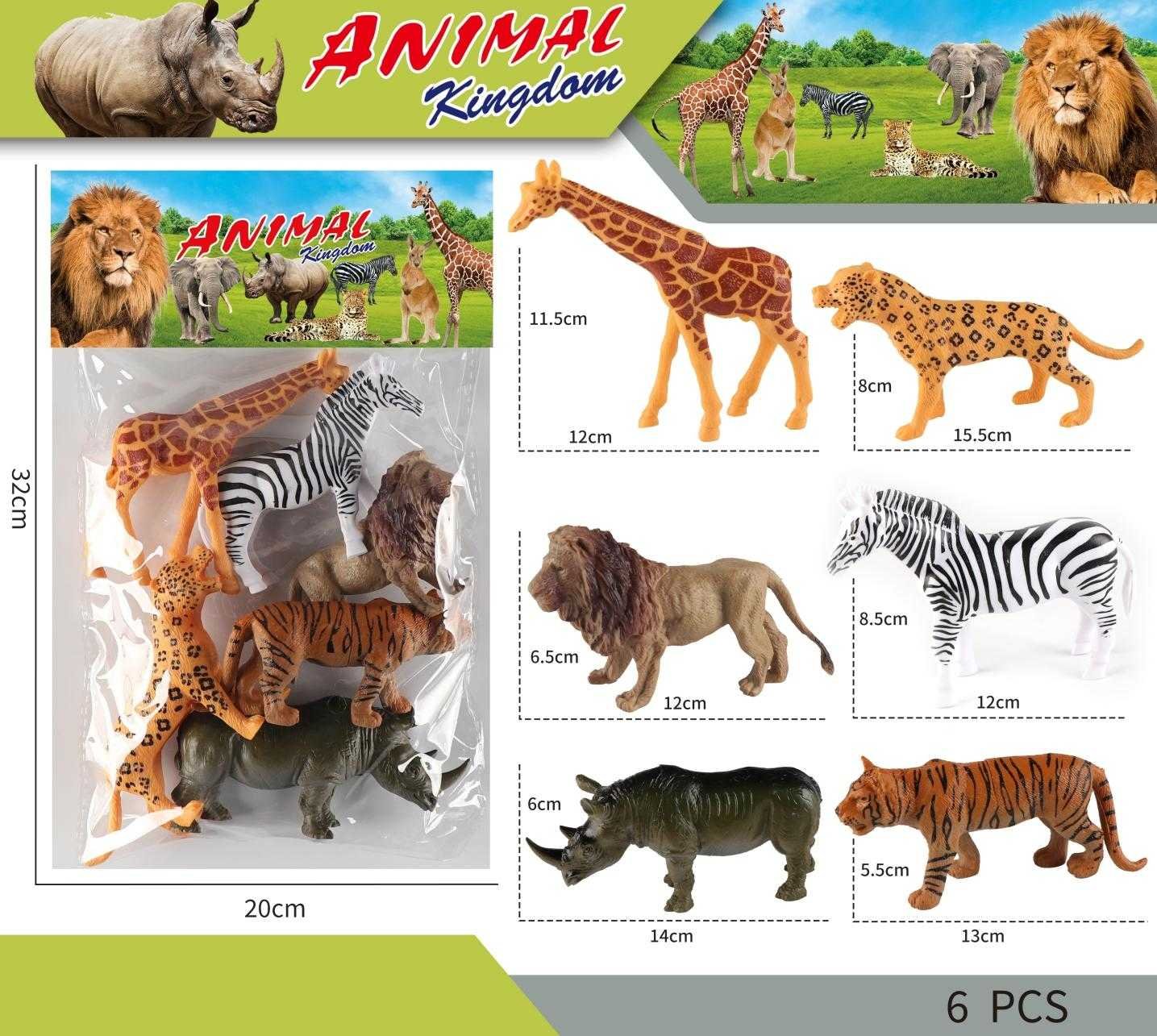 Σετ φιγούρες ζώων της ζούγκλας - 6pcs - H6366 - 314222 - Image 3