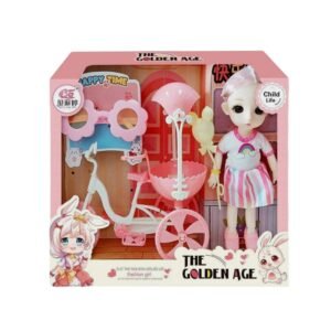 Σετ κούκλα Vintage με ποδήλατο - A810016 - 215348