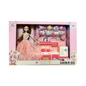 Σετ κούκλα Vintage με αξεσουάρ κουζίνας - A82002-112 - 215559