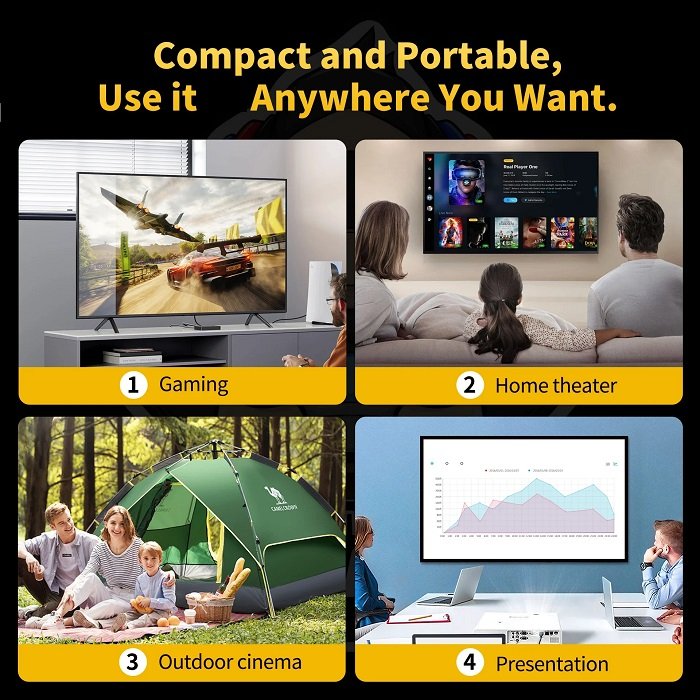 Κονσόλα παιχνιδιών & multimedia με προτζέκτορα και 2 χειριστήρια - HCS-350 MAX - 812921 - Image 4