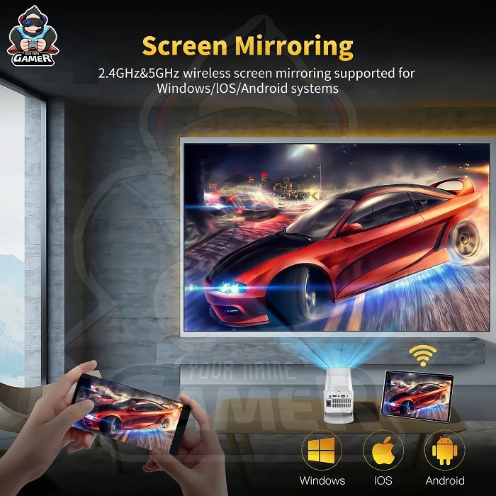 Κονσόλα παιχνιδιών & multimedia με προτζέκτορα και 2 χειριστήρια - HCS-350 MAX - 812921 - Image 5