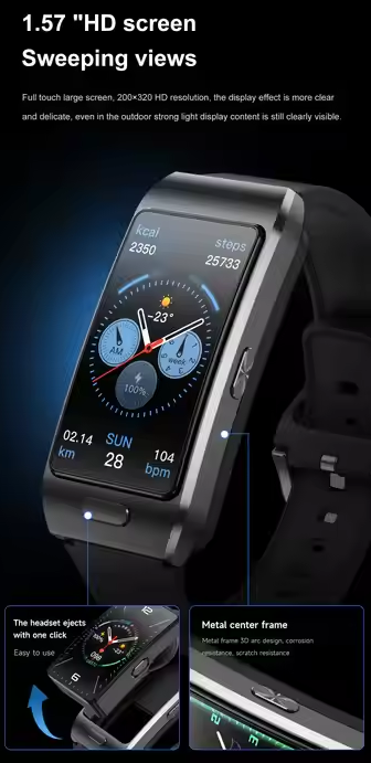 Smartwatch με αποσπώμενη οθόνη - Z15 MAX - 065431 - Blue - Image 4