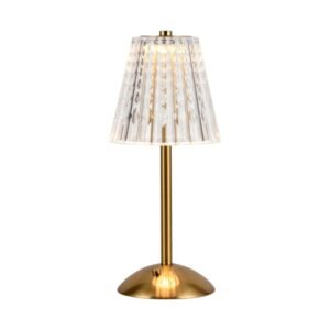 Επαναφορτιζόμενο επιτραπέζιο φωτιστικό LED - 43-7 - 430170 - Gold