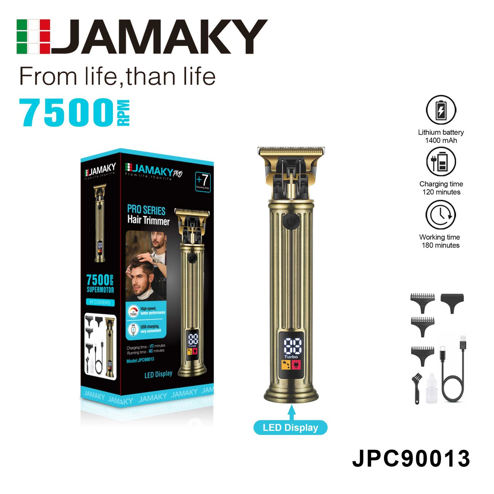 Κουρευτική μηχανή & trimmer - JPC90013 - 001304 - Image 3