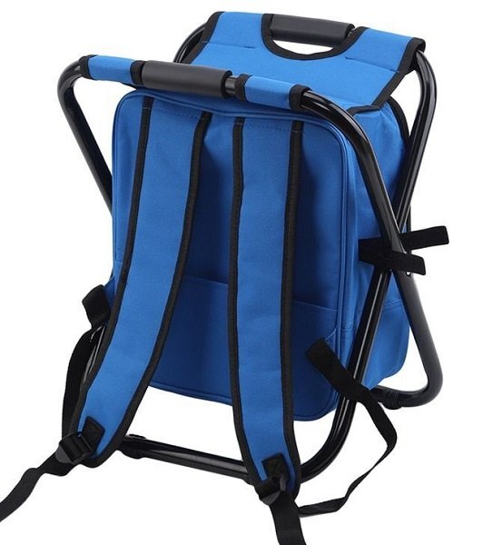 Πτυσσόμενο σκαμπό και σακίδιο camping - 1344 - 170105 - Black - Image 3