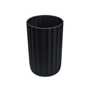 Θήκες οδοντόβουρτσας πλαστικές σε σετ 5Χ - Black - 21777